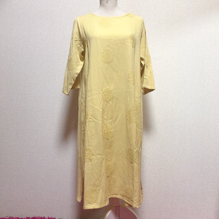 【PORINA】ワンピース プラム (イエロー)