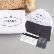 プラダ カナパ トートバッグ ラフィア ベージュ ブラウン