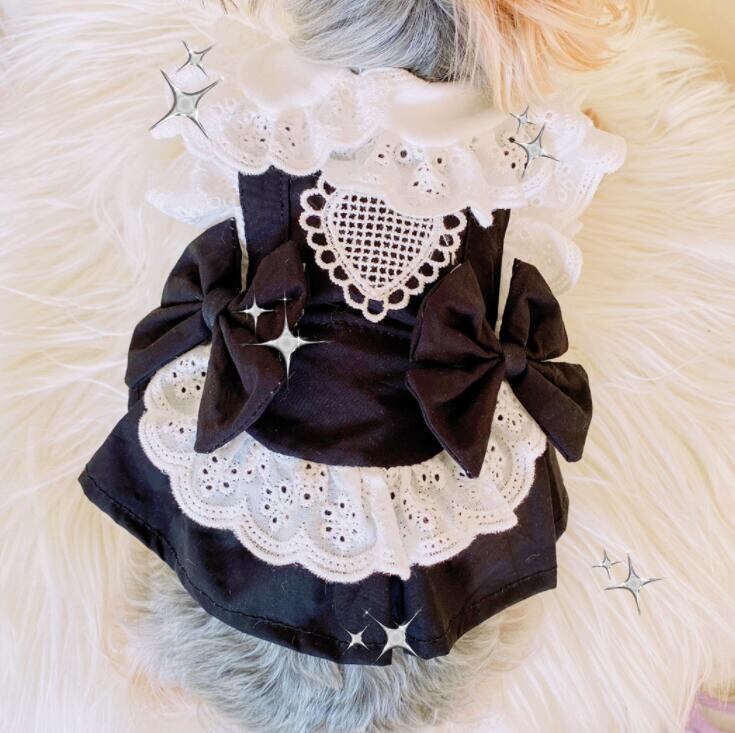 《予約》№3101246 モノクロレースエプロン