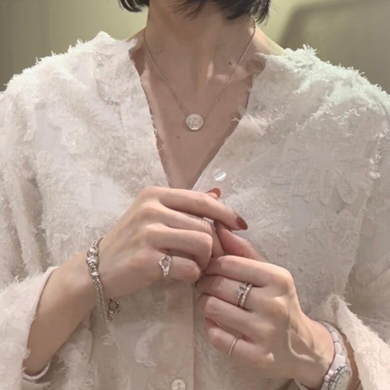 TIFFANY&CO】1968 オープンハートリング／8号／シルバー925／エルサ