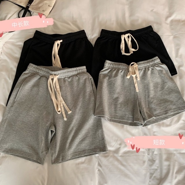 2020年夏の女性のハイウエストスリミングスポーツカジュアルパンツワイルドショーツルーズストレートパンツトレンドの新バージョン 1号婦人29622422695