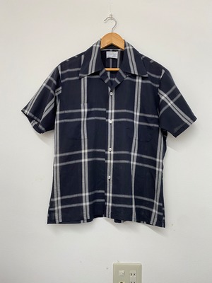 70sCareerClub Cotton/Polyester OpenCollar Check Shirt/L