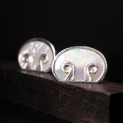 マッシュルーム アール・デコ ピアス(ペア)