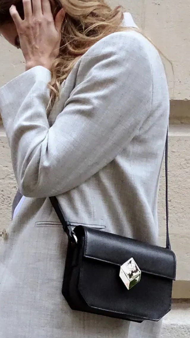 PIERRE HARDY -プリズムハンドバッグ- :BLACK,