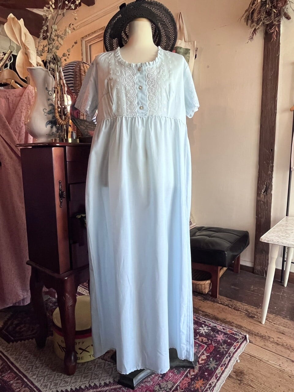 vintageヴィンテージロングドレスプリーツマキシ丈衣装レトロUSA海外古着 dress | MOTHER MEETS vintage 〜神戸岡本・ヴィンテージ古着屋〜