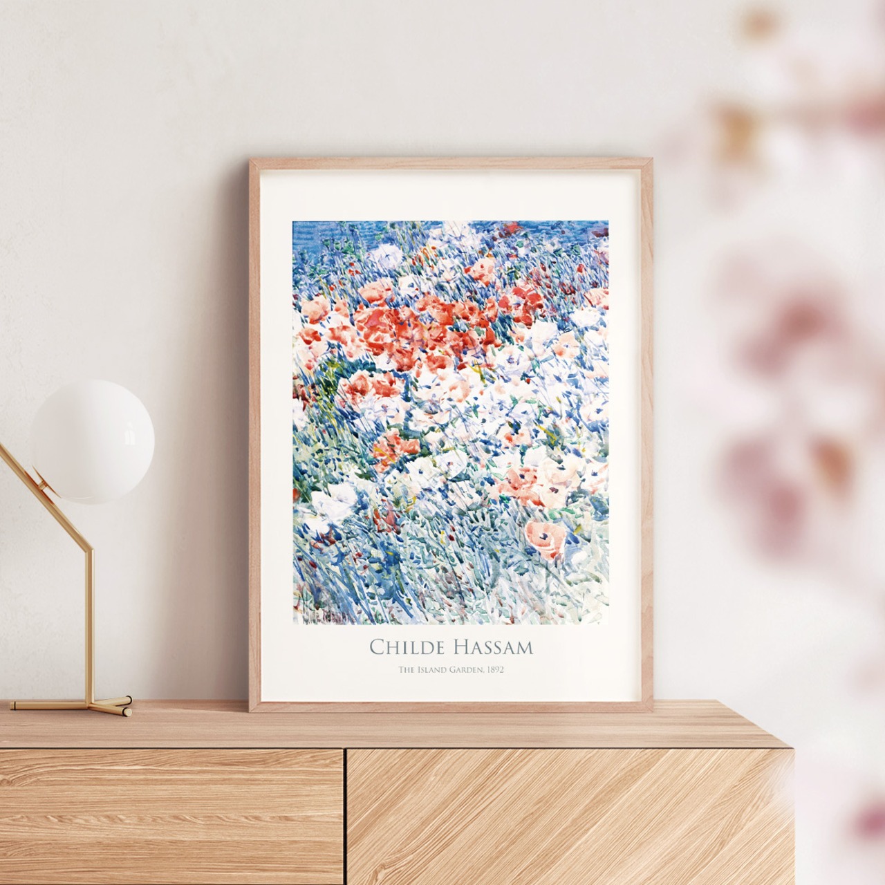 チャイルド・ハッサム The Island Garden  アートポスター 花 名画 絵画 特大 アートパネル AP281 - 1