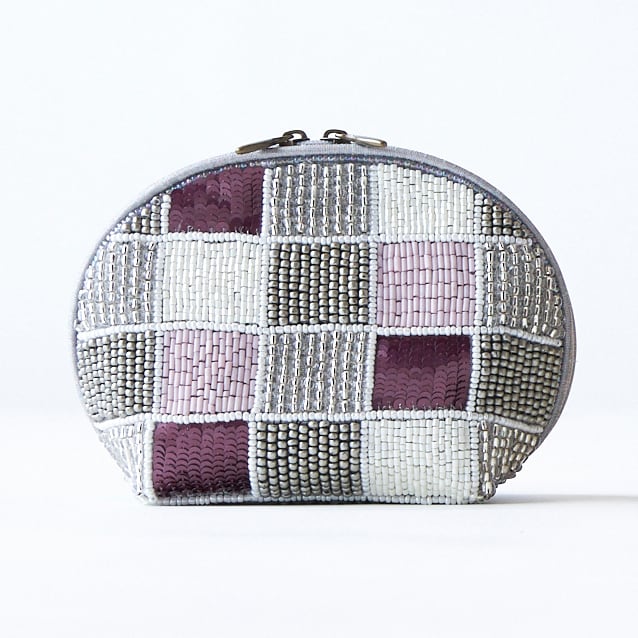 ビーズ刺しゅうコスメポーチ (Tile)