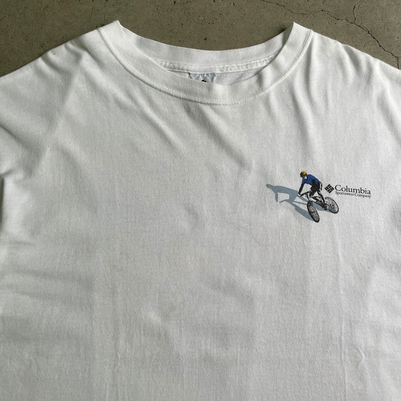 90年代 USA製 Columbia コロンビア サイクリング 両面プリントTシャツ 