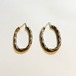 Vintage 925 Silver Twist Pirced Earrings Made In Italy