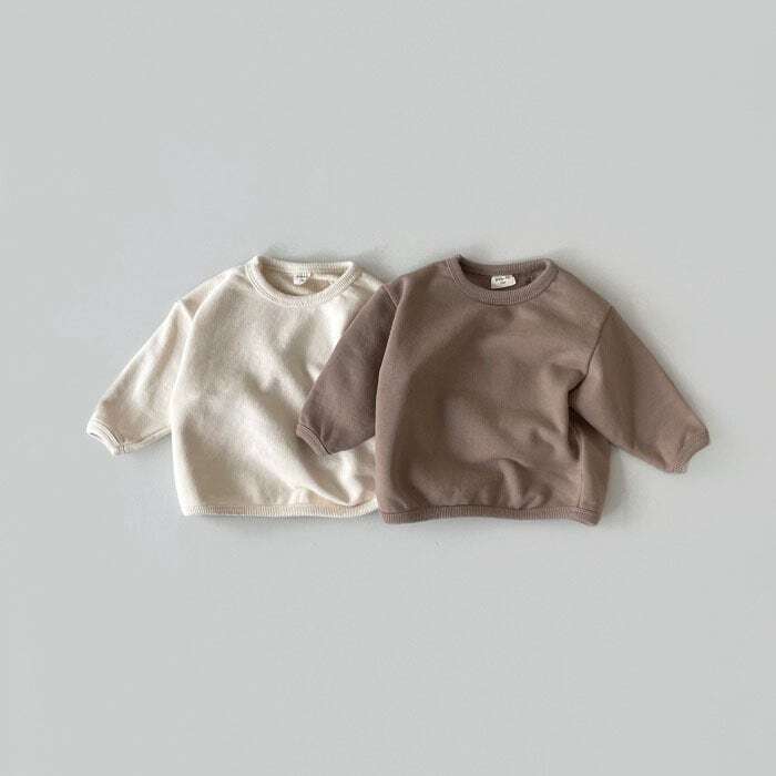 【BABY】韓国風 無地ト暖かいトップス