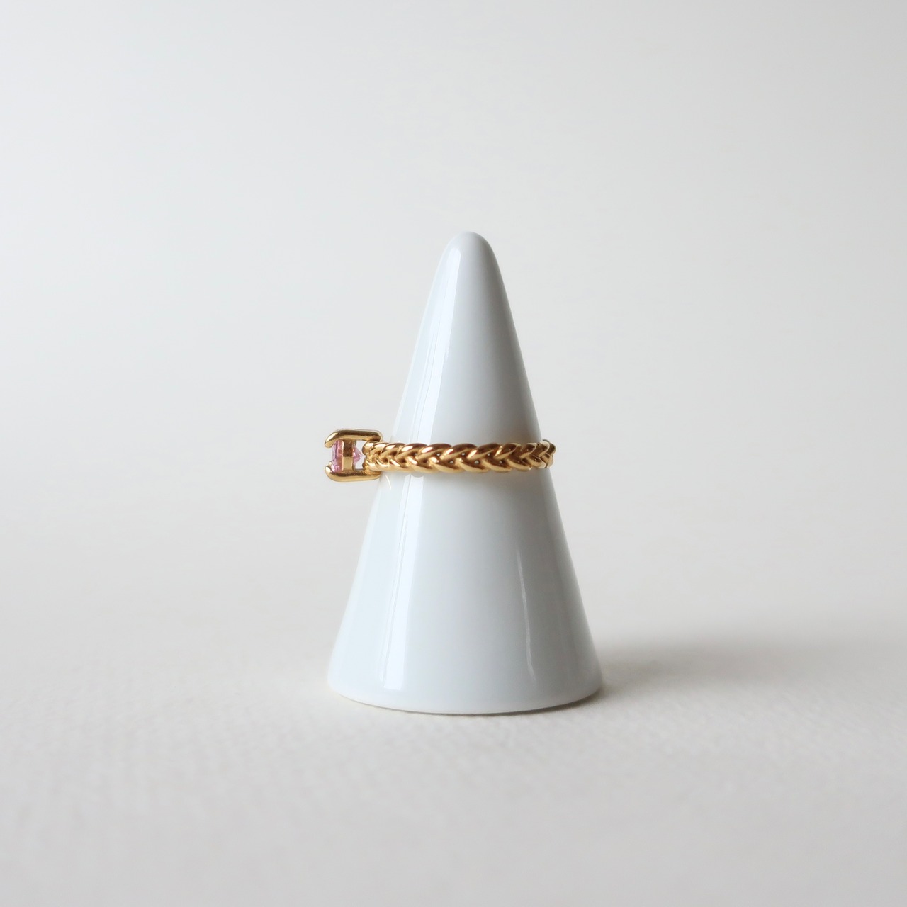 【Select】Knit ring -pink-