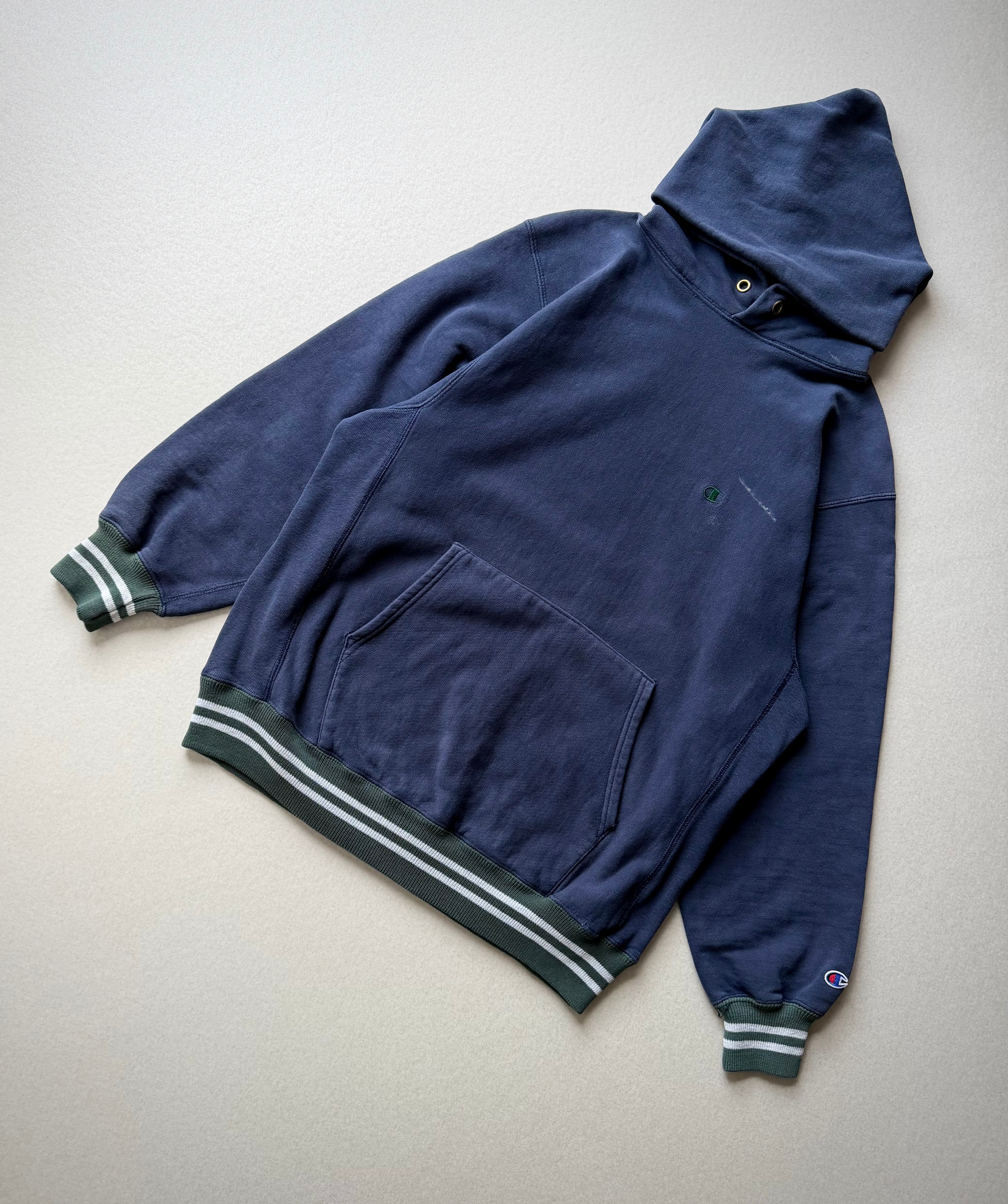 90s champion Reverse Weave リブライン　パーカー 90s USA製 “ CHAMPION ” RIB LINE REVERSE WEAVE PARKA OLD VINTAGE