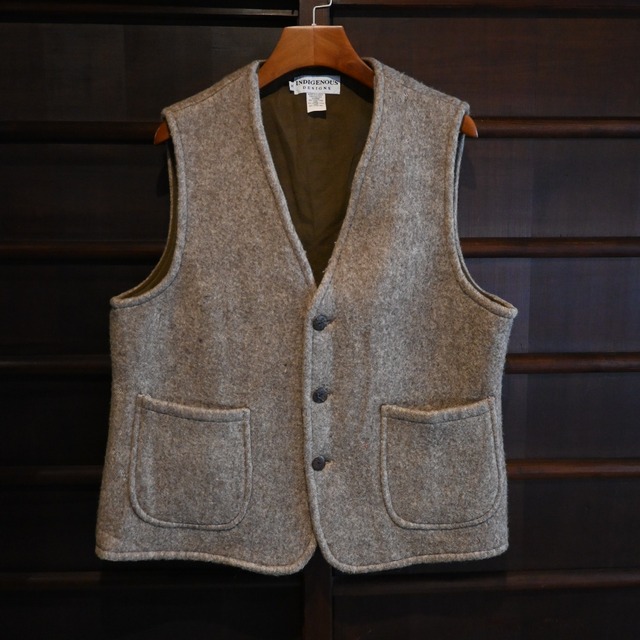 90's vintage indigenous designs wool vest