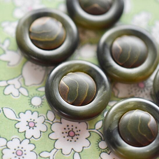 カーキ×ディープグリーンカモフラ 18㎜