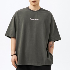 テキストプリントクルーネックTシャツ vi1337