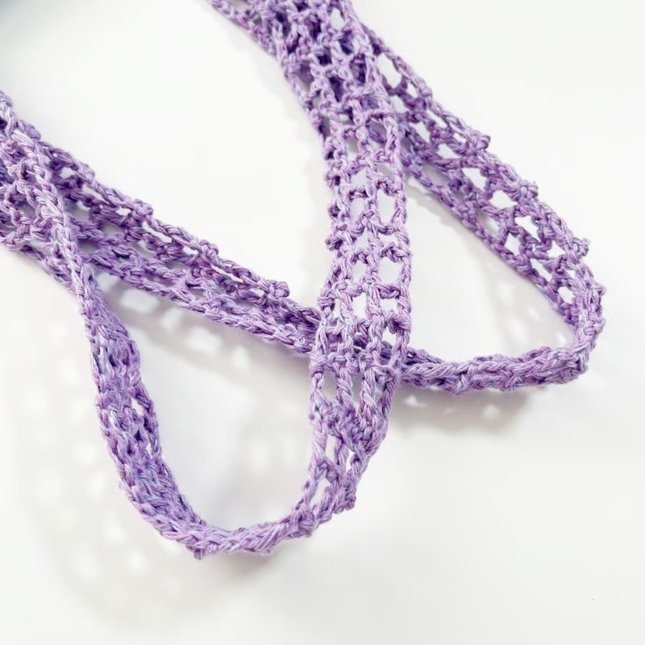 [Pattern] ワッフルボーダーバッグ