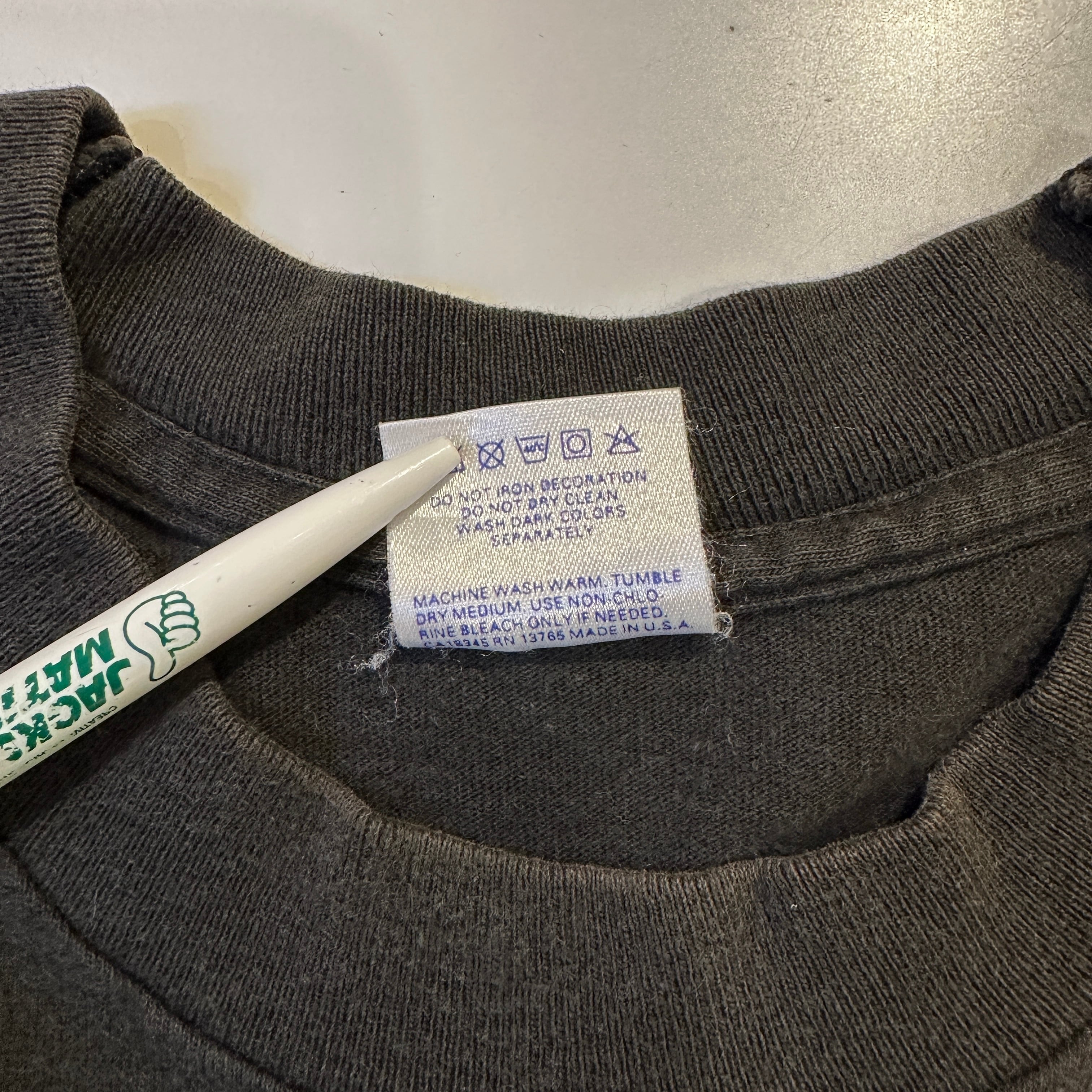 1990'S B.V.D POCKET T-SHIRT BLACK L OLD USA | safarionline