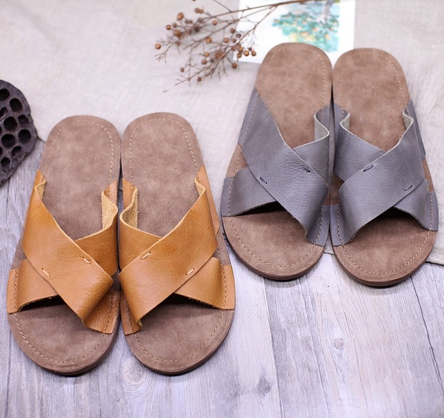 スタンダードレザークロスサンダル 靴 シューズ レトロ Yiranxuaディースワード43445559899