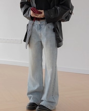 Washed straight Jeans T20280