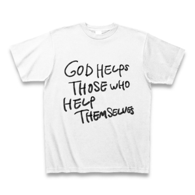 GOD HELPS THOSE WHO T SHIRT 送料無料