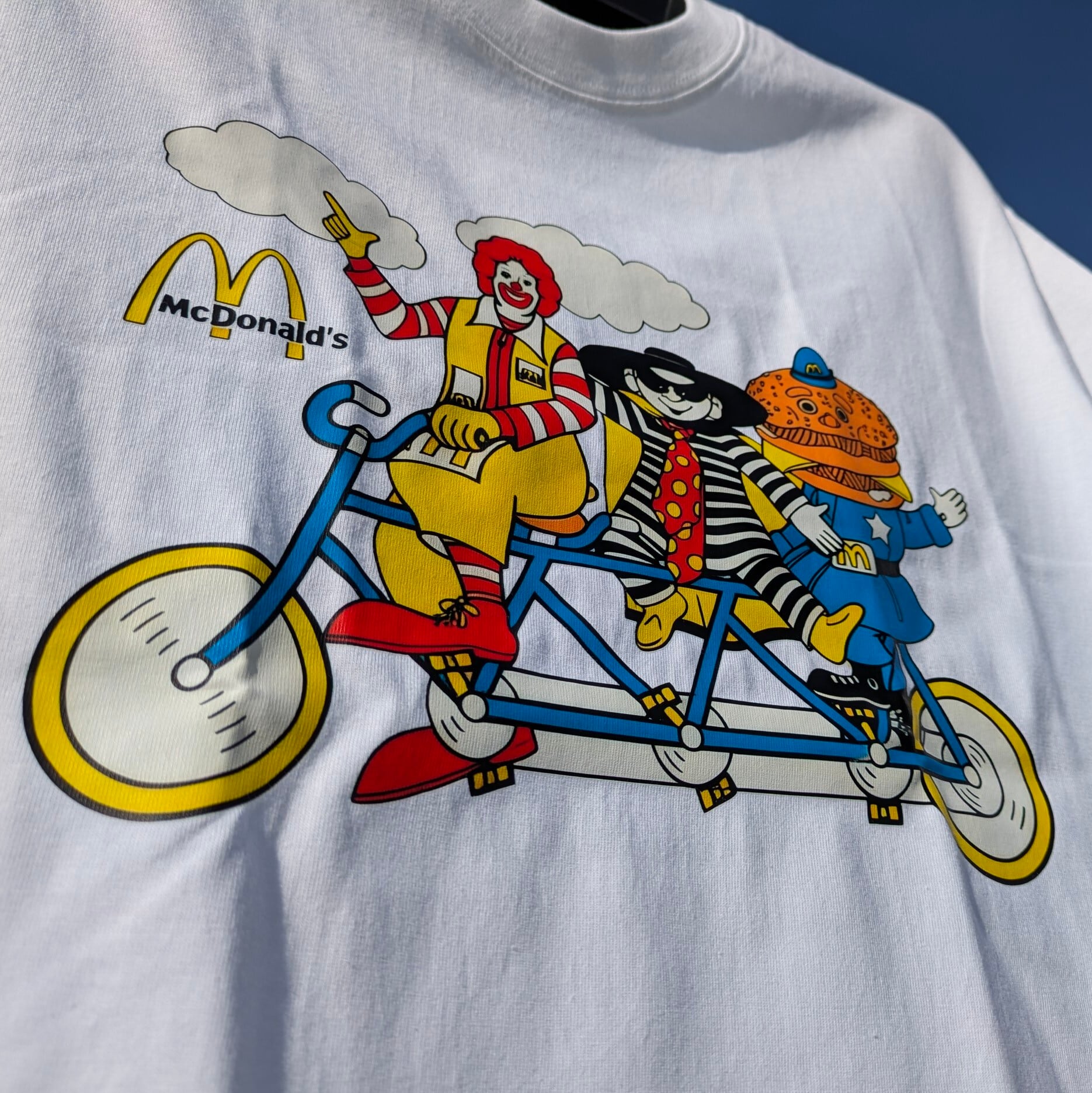 McDonald's ( マクドナルド )】『 bicycle 』Tシャツ / ロナルド