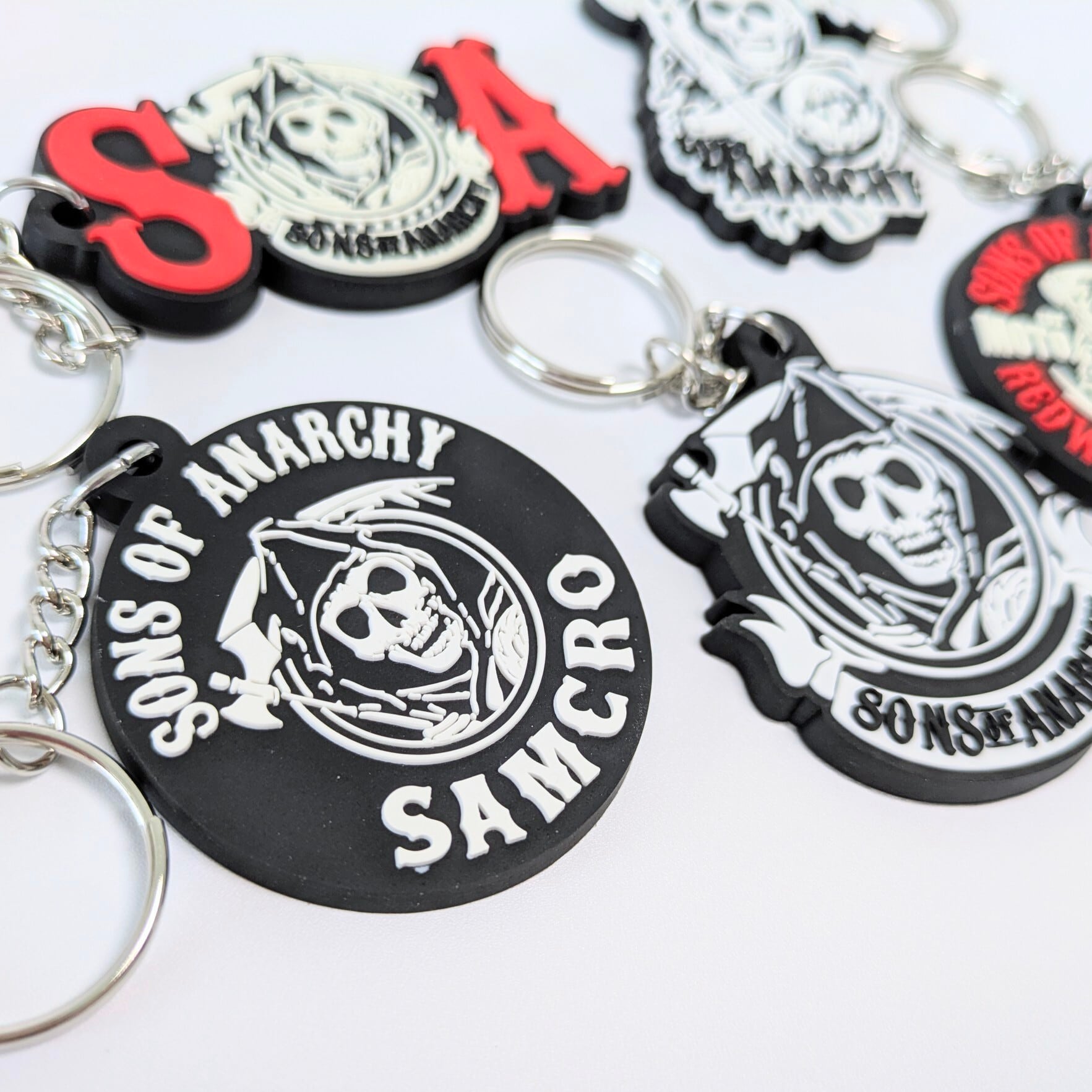 送料無料! ★ラバーキーホルダー★【 Sons of Anarchy ( サンズオブアナーキー ) 】サムクロ 〚アメリカン雑貨 アメトイ〛