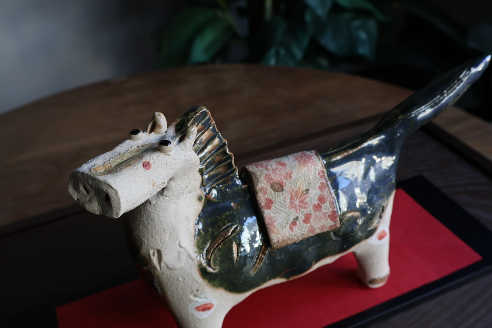 豊大窯 伊藤仁作 福寿 駿馬織部(特大)午年干支置物 | うつわ通販 土岐