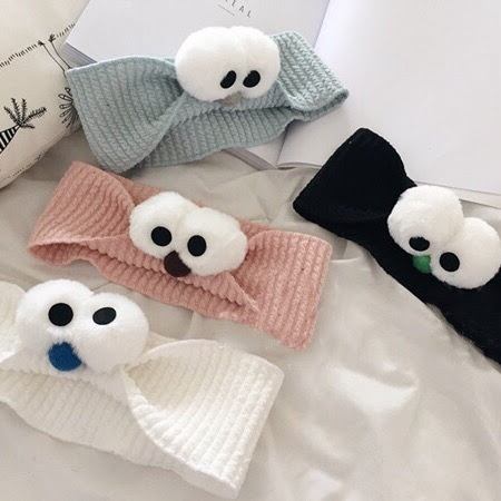 エルモ風ニットヘアバンド 洗顔用ヘアバンド お部屋グッズ | LILIANA