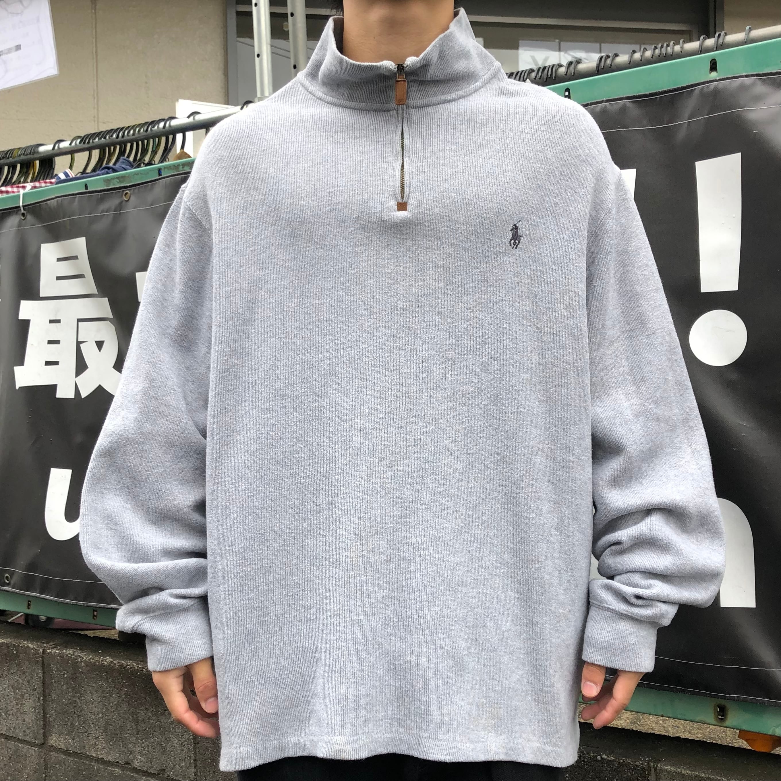 【良品】ポロバイラルフローレン，ハーフジップ，スウェット，IDEAL ZIP