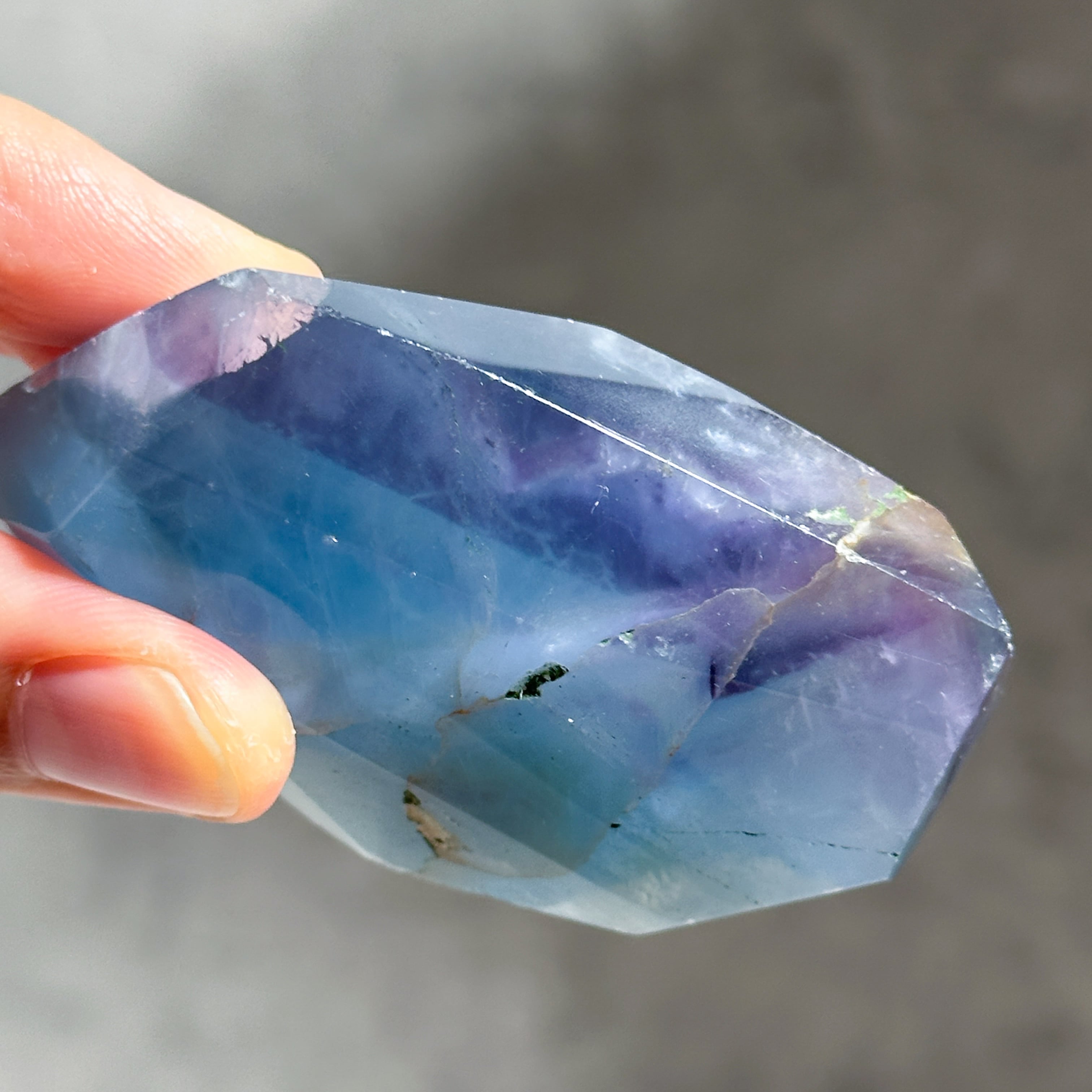 ブルー,パープルフローライト フリーフォーム 25◇ Fluorite ◇天然石