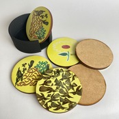 ボルジェス木版画 GUSTAVO BORGES コースター 6枚セット