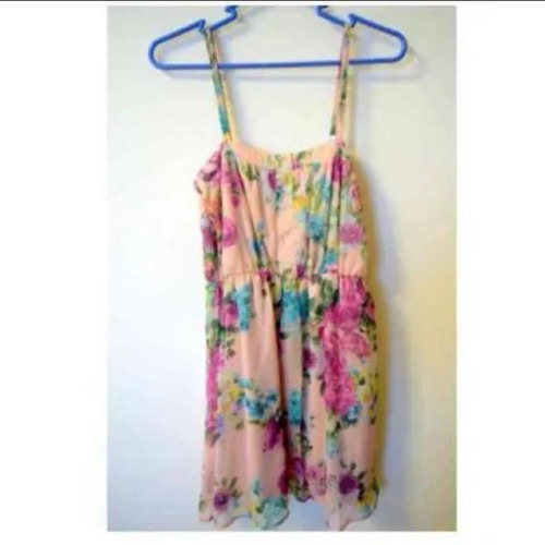 イング 花柄 お花 フラワー 鮮やか ピンク ワンピース