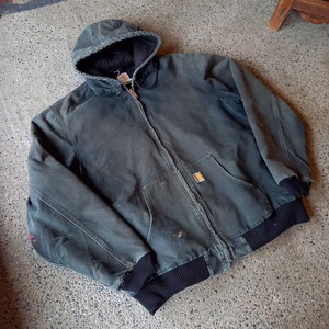 "hard work" アメリカ製 Carhartt アクティブジャケット used [111112]