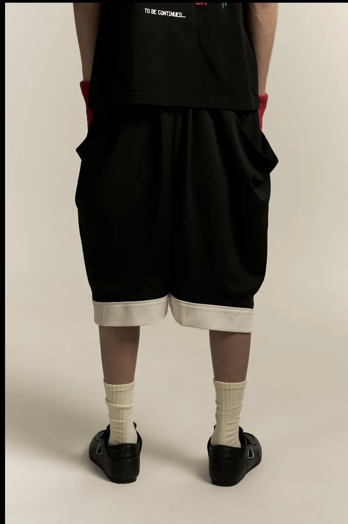 25AW】NAMESAKE(ネームセイク) / CHAND DRAPE BASKETBALL SHORTS