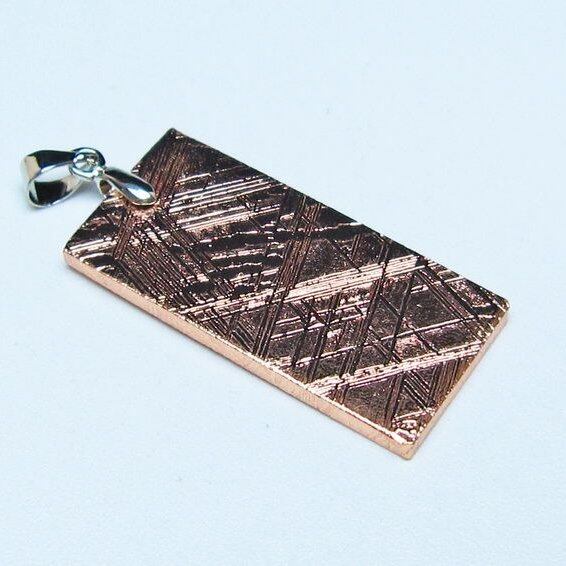 ギベオン ペンダント 隕石 メテオライト ピンクゴールド 一点物 おまかせ便 112-13498