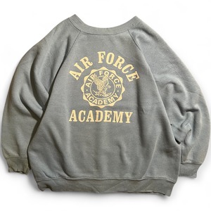 70s~ "ALTEX"  AIR FORCE ACADEMY College Print Raglan Sweat Shirts / "アルテックス" エアフォースアカデミーカレッジプリントラグランスウェット