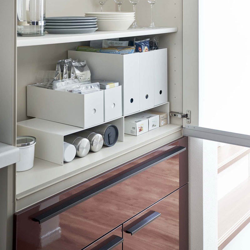 収納用品 山崎実業 tower タワー 収納ボックス下ラック 2個組 ホワイト