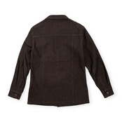 希少 00s KATHARINE HAMNETT キャサリンハムネット 立体柄デザイン シャツ ジャケット サイズ L /オールド/アーカイブ/ダークブラウン