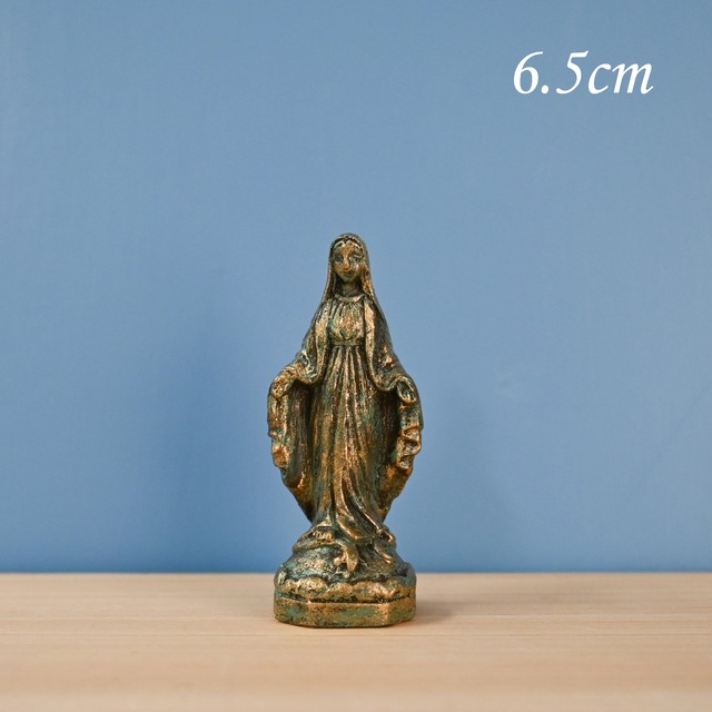 無原罪の聖母像【6.5cm】室内用アンティーク風仕上げ