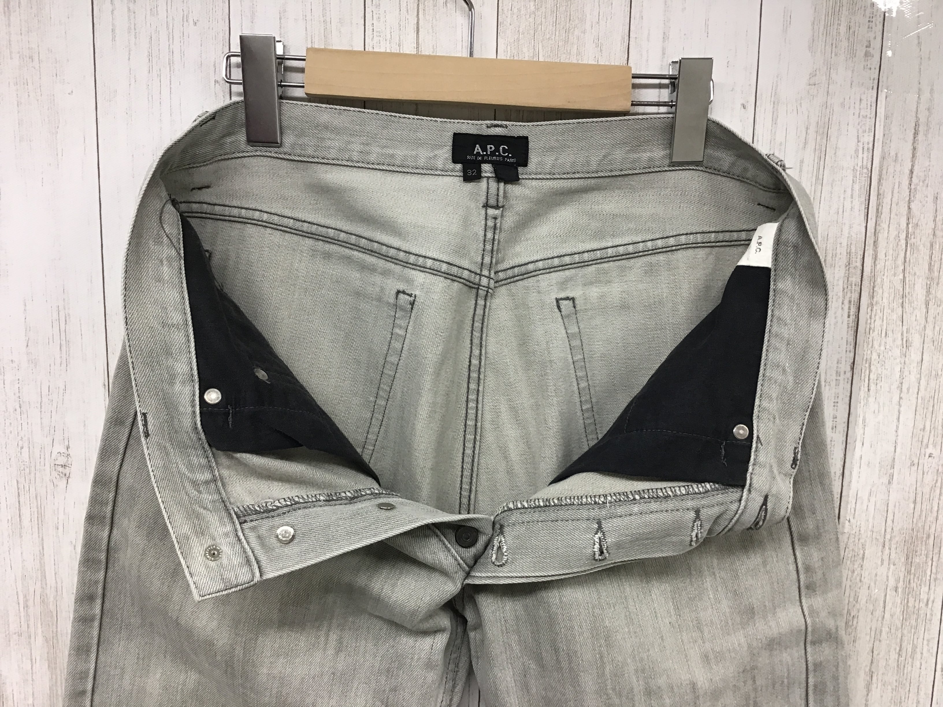 レア!!】 A．P．C（アーペーセー） グレーデニムグレー 32インチ | PAY ID