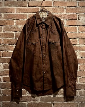 【Caka act3】“Wrangler” Vintage Loose L/S Western Shirt