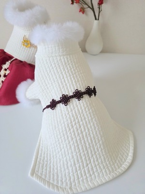 限定予約販売　Dog Hanbok  9  Boys’ Reversible Quilted Durumagi 男の子用  リバーシブル中綿トゥルマギ 2026 旧正月 　男の子用韓服　犬服高級チマチョゴリ　韓国犬服　soso boutique