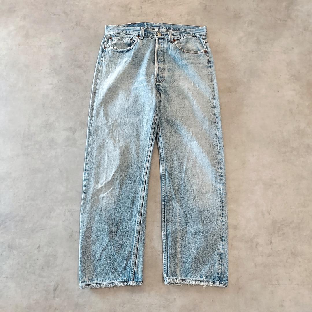リーバイス501 Levis W34 青 80s USA製 古着 15949