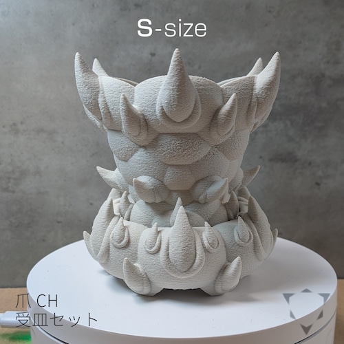 yawara爪CH 受皿セット 白 size-S