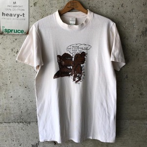 XZ778 Tシャツ 80s アルフ ALF アメリカアニメ 当時モノ Mサイズ