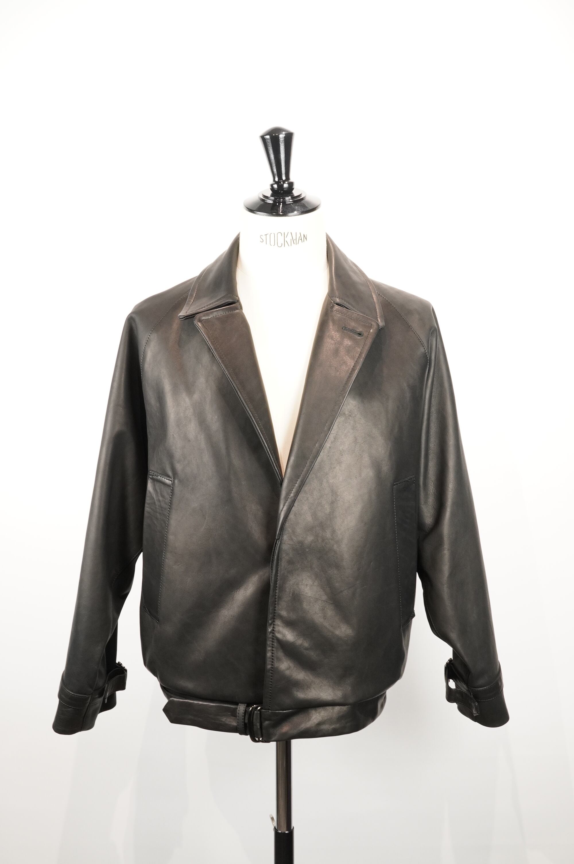 HS-ATTIRE × ARCD / Pony Leather Belted Short Jacket