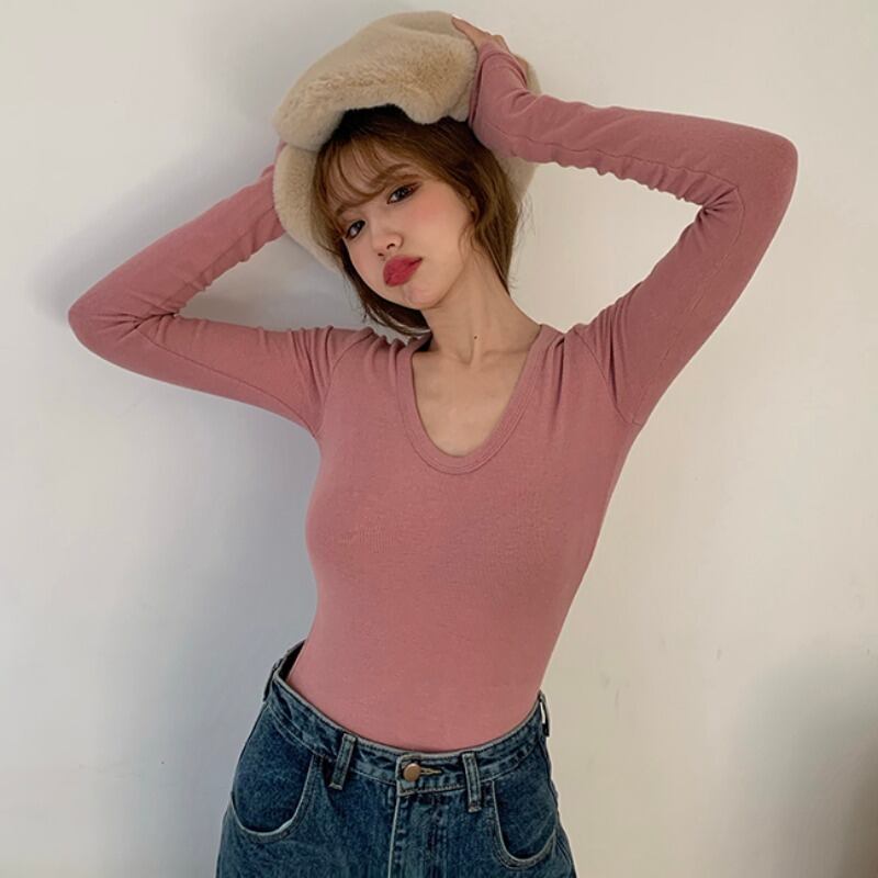 シャツ スプリングスタイルTシャツ ロング ブラウス 春物 パープル YY-ファッション35635654130