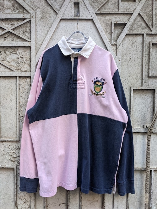 "RALPH LAUREN" rugby shirt vintage
