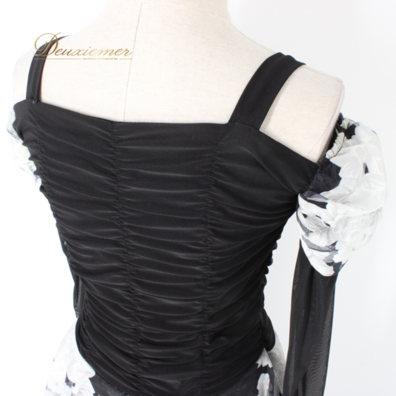 社交ダンス 衣装 スタンダード ドレス ワンピース パーティドレス 白 黒 ICHIOKU イチオク ホワイト系 ブラック系 花柄 長袖 レース シック 花柄デザイン フェミニン エレガント パーティー ワンピース 女性用 ドレス 文化祭 ダンス発表会 結婚式 二次会 体型カバー フォーマル コスチューム ポリエステル 伸縮性 流行 トレンド