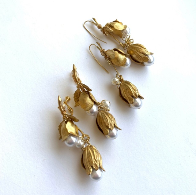 twin nuts / pierce・earring